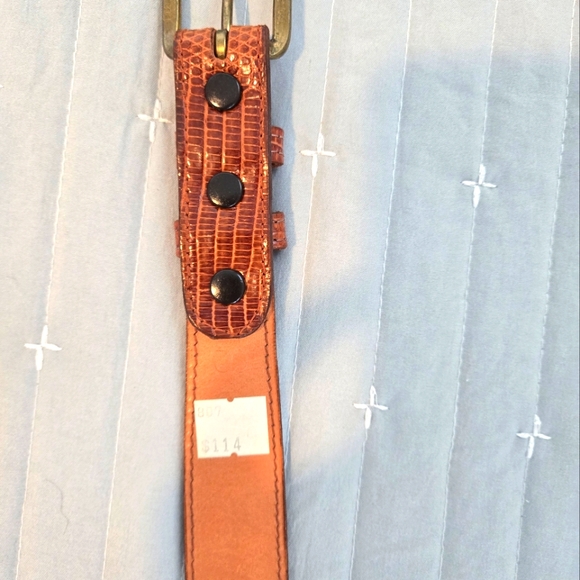 Handmade Chacon Lizard belt sz S/M - Picture 4 of 8